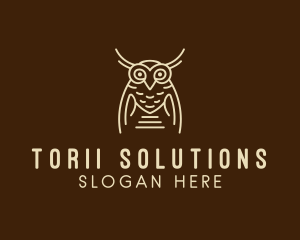 Wise Owl Bird  logo design