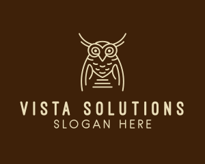 Wise Owl Bird  logo design