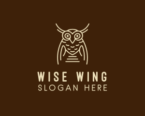 Owl - Wise Owl Bird logo design