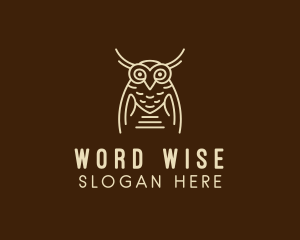 Wise Owl Bird  logo design