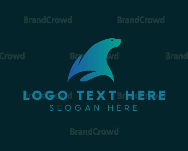 Gradient Blue Seal Logo