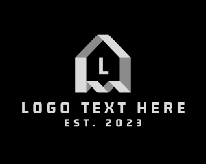 Leasing - House Property Origami logo design