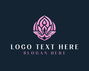 Meditation - Lotus Meditation Yoga logo design