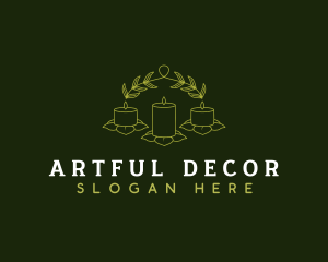 Decorate - Candles Laurel Spa logo design