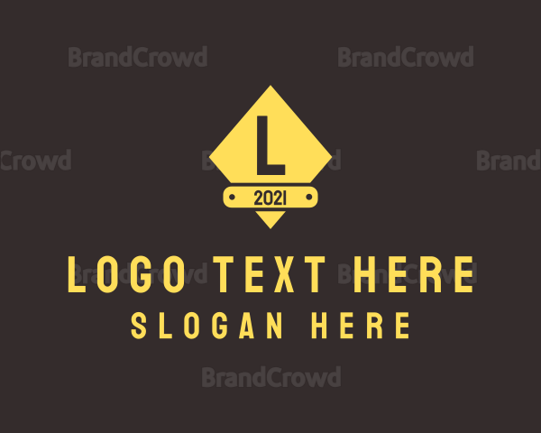 Template Diamond Sign Logo