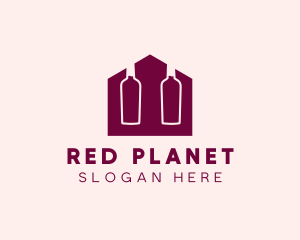 Red Wine Shop logo design