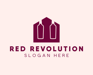 Red Wine Shop logo design