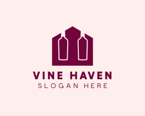 Red Wine Shop logo design