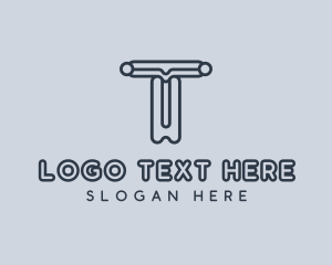 It - Cyber Technology Letter T logo design