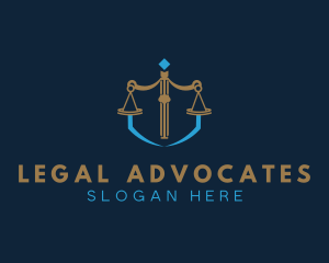 Law Firm Scale logo design