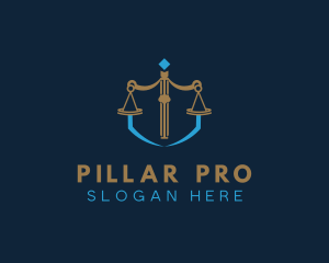 Law Firm Scale logo design