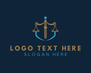 Weighing Scale - Law Firm Scale logo design