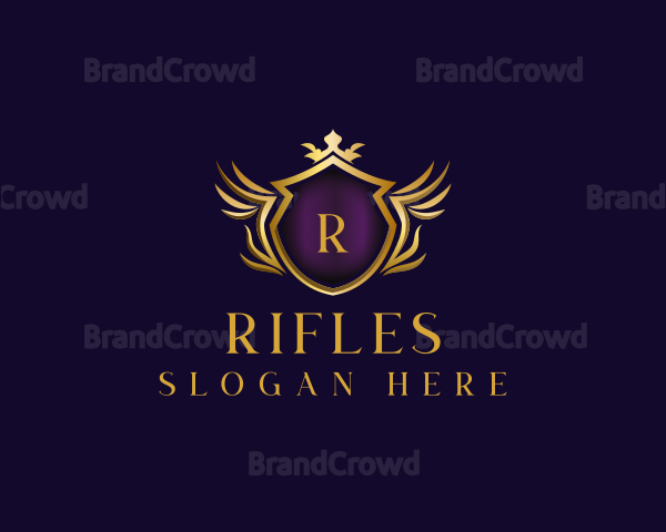 Wing Shield Crown Logo
