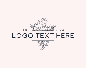 Skincare - Minimalist Flower Boutique logo design