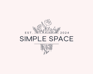 Minimalist - Minimalist Flower Boutique logo design