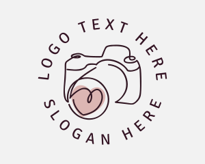 Digicam - Heart Lens Photography logo design