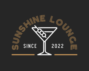 Cocktail Wine Liquor logo design