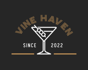 Cocktail Wine Liquor logo design