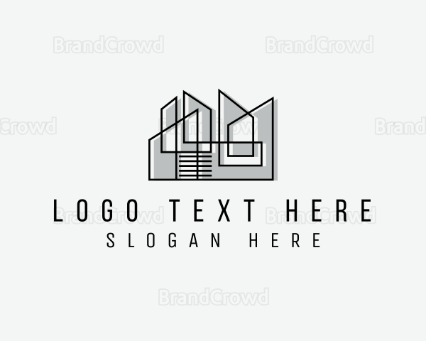 Architect Apartment Construction Logo