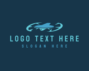 Video - Aerial Surveillance  Drone logo design