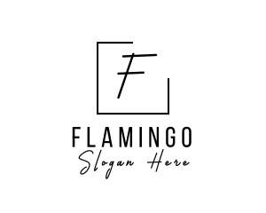 Signature Script Fashion Tailoring logo design