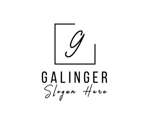 Signature Script Fashion Tailoring logo design