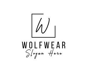 Signature Script Fashion Tailoring logo design