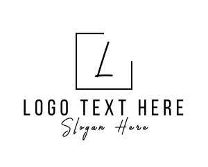 Caterer - Signature Script Fashion Tailoring logo design