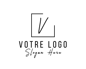 Signature Script Fashion Tailoring logo design