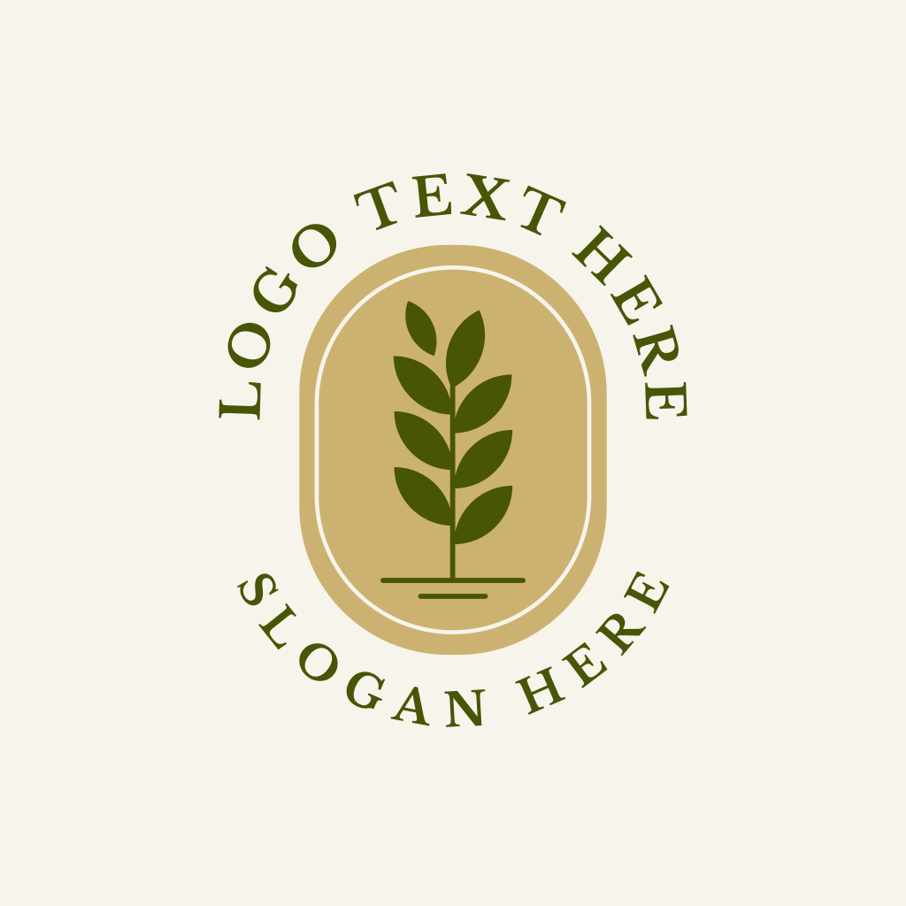 Leaf Plant Farming Logo | BrandCrowd Logo Maker