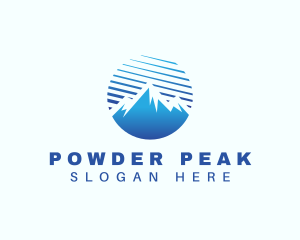 Peak Mountain Alpine logo design