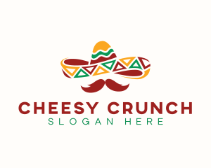 Nachos - Hat Mexican Mustache logo design