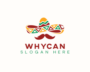 Cultural - Hat Mexican Mustache logo design