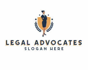 Lawyer Business Woman logo design