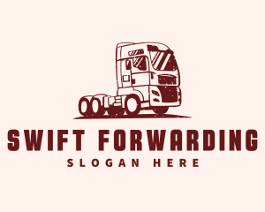 Freight Transport Vehicle logo design