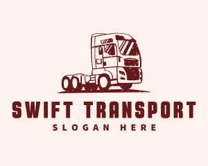 Freight Transport Vehicle logo design