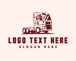 Cargo - Freight Transport Vehicle logo design