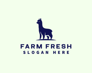 Alpaca Llama Farm logo design