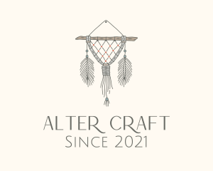 Wooden Boho Macrame Decor logo design