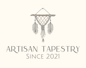 Tapestry - Wooden Boho Macrame Decor logo design