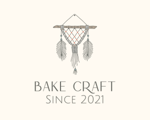 Wooden Boho Macrame Decor logo design