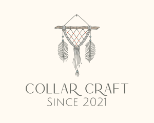 Wooden Boho Macrame Decor logo design