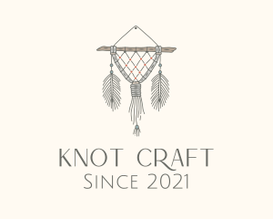 Wooden Boho Macrame Decor logo design