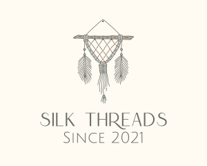 Wooden Boho Macrame Decor logo design