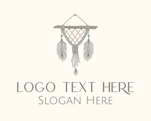 Wooden Boho Macrame Decor Logo