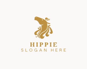 Golden - Equestrian Horse Animal logo design