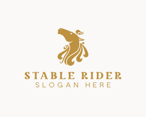 Equestrian Horse Animal logo design