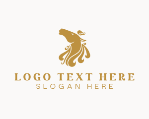 Stallion - Equestrian Horse Animal logo design