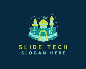 Slide - Sparkle Inflatable Castle logo design