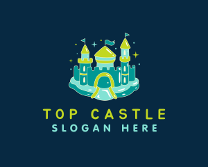 Sparkle Inflatable Castle logo design